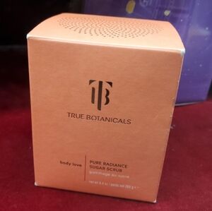 True Botanicals Pure Radiance Sugar Scrub 9.4 Oz Full Size - Open Box  UNUSED